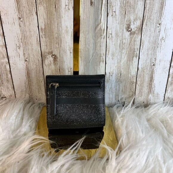 Kate Spade Serenade Haven Lane Black Glitters Mini Wallet WLRU3228 - Picture 3 of 3